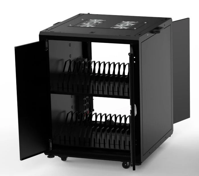Lanview verschließbarer Laptop Ladewagen für bis zu 32 Geräten