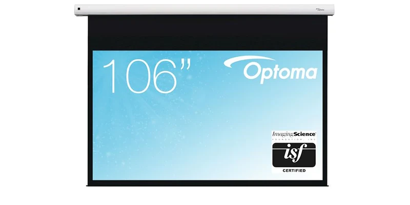Optoma mattweiße Motorleinwand