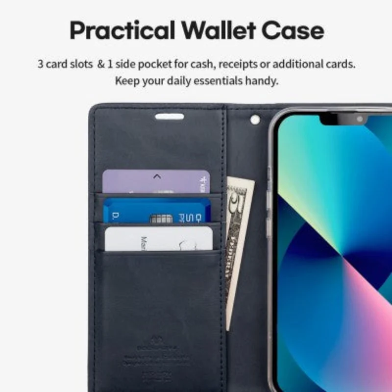 Goospery Bluemoon Diary for iPhone 16 Pro Max - Red, With Magsafe