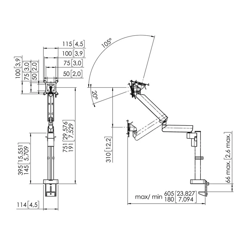 Vogel's MOMO 4137 Monitorhalterung Motion Plus