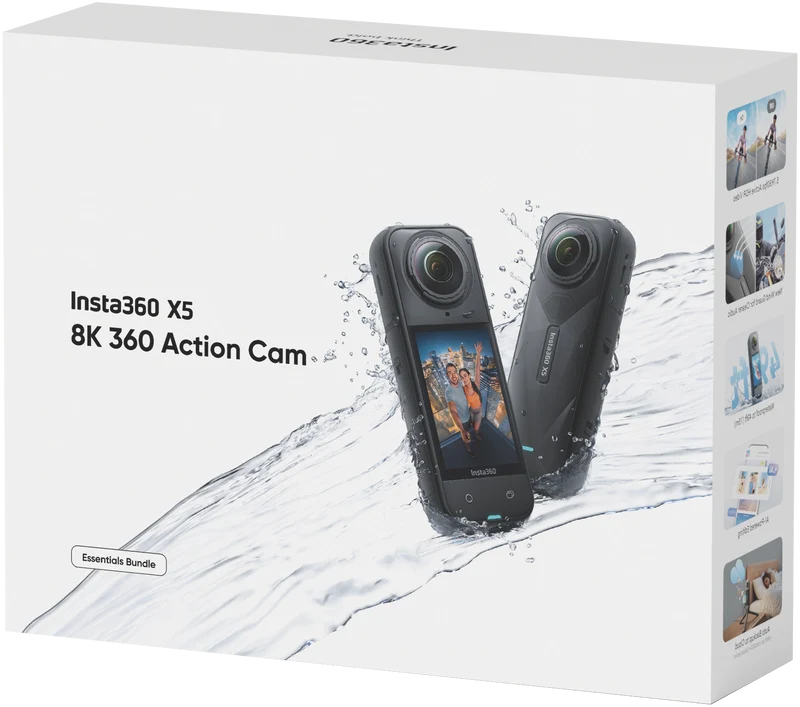 Insta360 X5 360 Camera Essentials Bundle