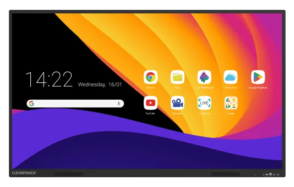 Clevertouch X5 Serie 4K EDLA-Zertifiziertes Display