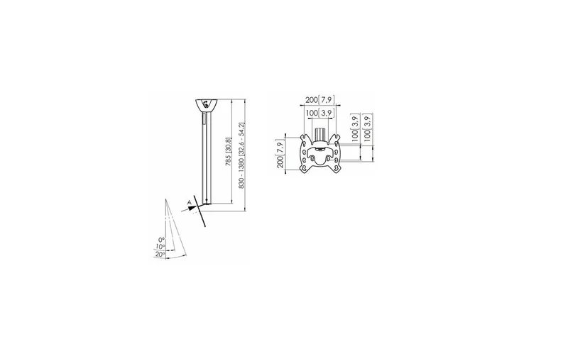 Vogel's PFC 585 Display-Deckenhalterung