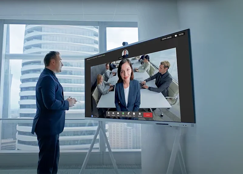Huawei IdeaHub S2: Das intelligente 4K Touch Display mit flexiblem Rollständer für moderne Konferenzräume
