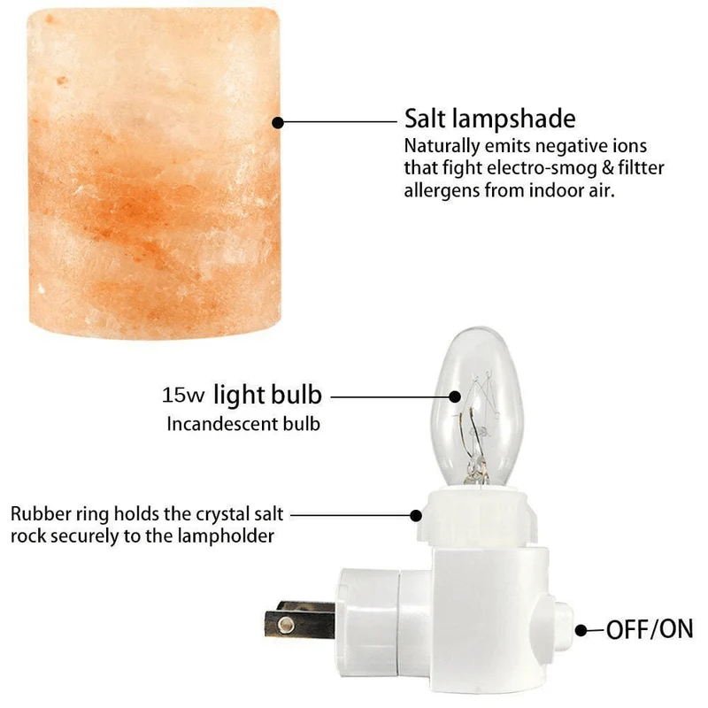 Natural Crystal Himalayan Salt Night Lamp