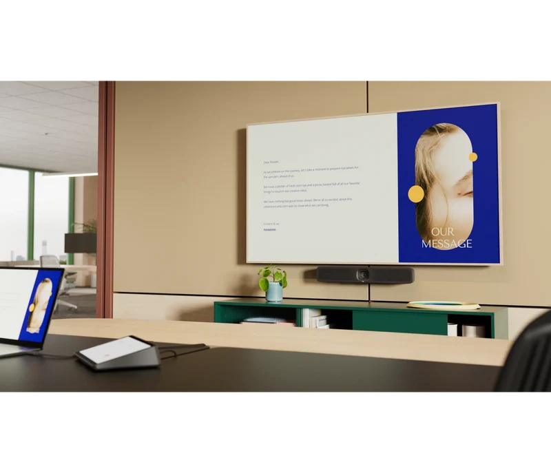 Logitech MeetUp 2 – KI-gesteuerte USB-Konferenzkamera für kleine Räume