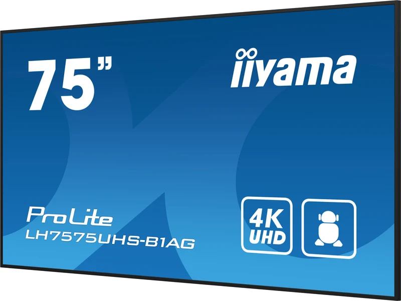 iiyama ProLite LH-75UHS-B1AG – 4K UHD-Display für Business-Kommunikation & Digital Signage