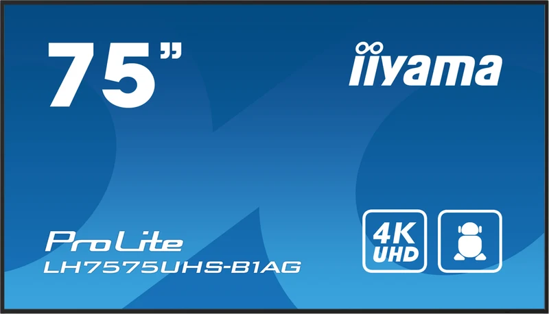 iiyama ProLite LH-75UHS-B1AG – 4K UHD-Display für Business-Kommunikation & Digital Signage