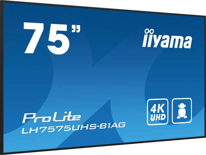 iiyama ProLite LH-75UHS-B1AG – 4K UHD-Display für Business-Kommunikation & Digital Signage
