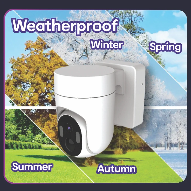 Connect SmartHome 2K Outdoor Pan & Tilt Camera 2 Pack