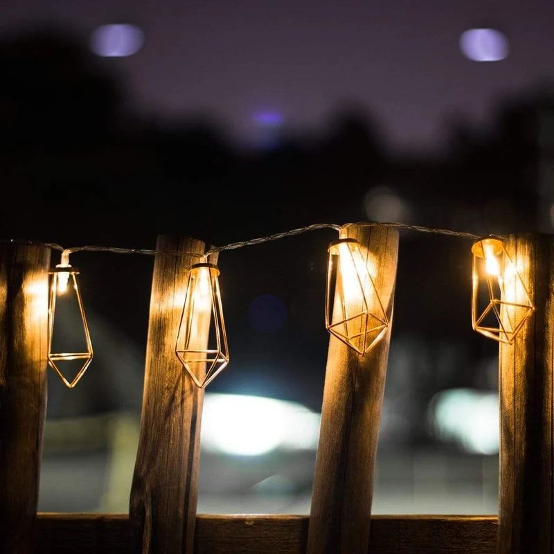 Geometric Copper Fairy Lights