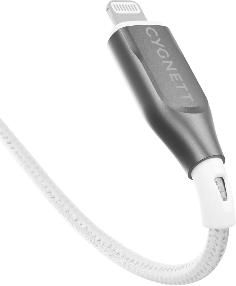 Cygnett USB 2.0 Armoured braided USB A Lightning 1m White