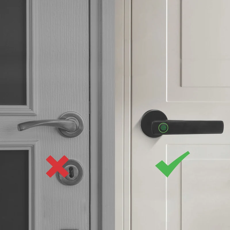 Connect SmartHome Internal Door Handle with Fingerprint Scanner