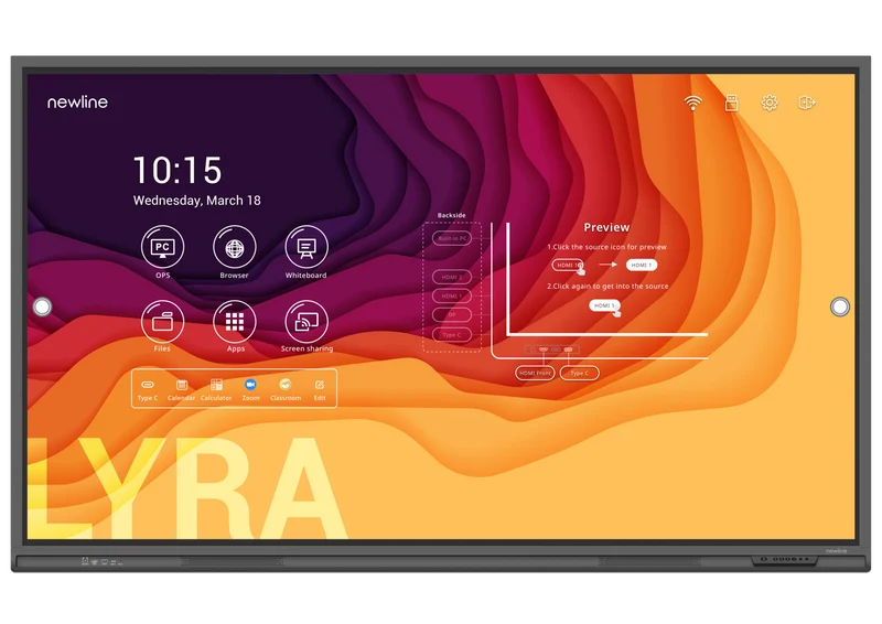 Newline LyraPro-Series 4K/UHD interactive Displays