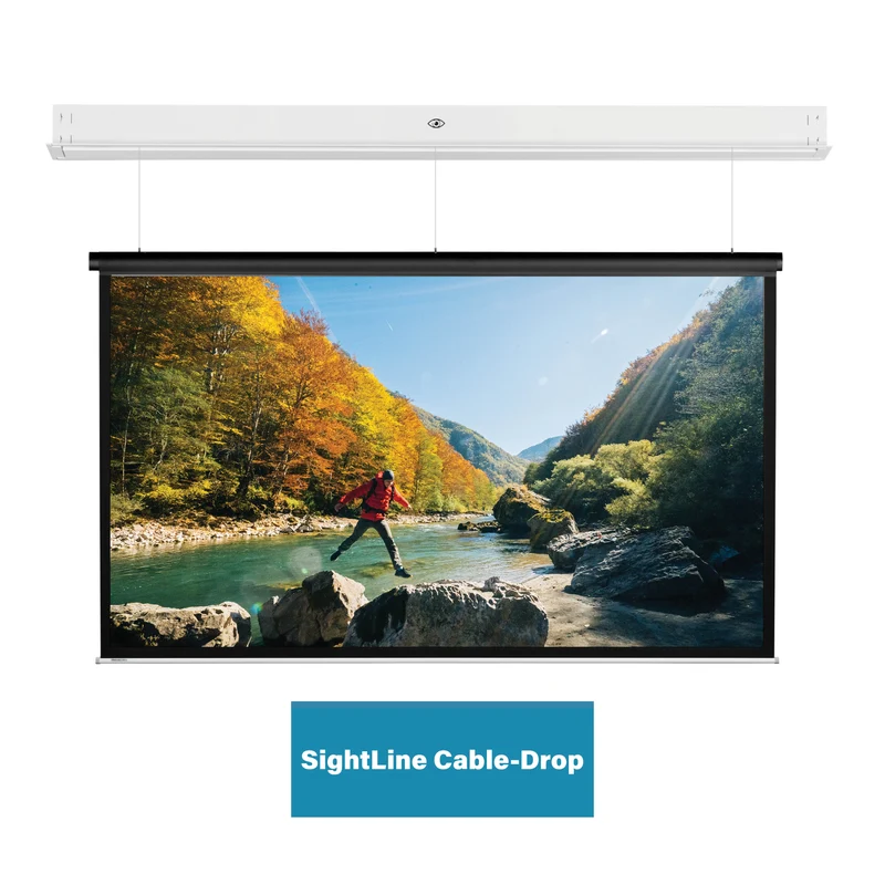 Projecta DescenderPro SightLine Motorleinwand Mattweiss 16:9