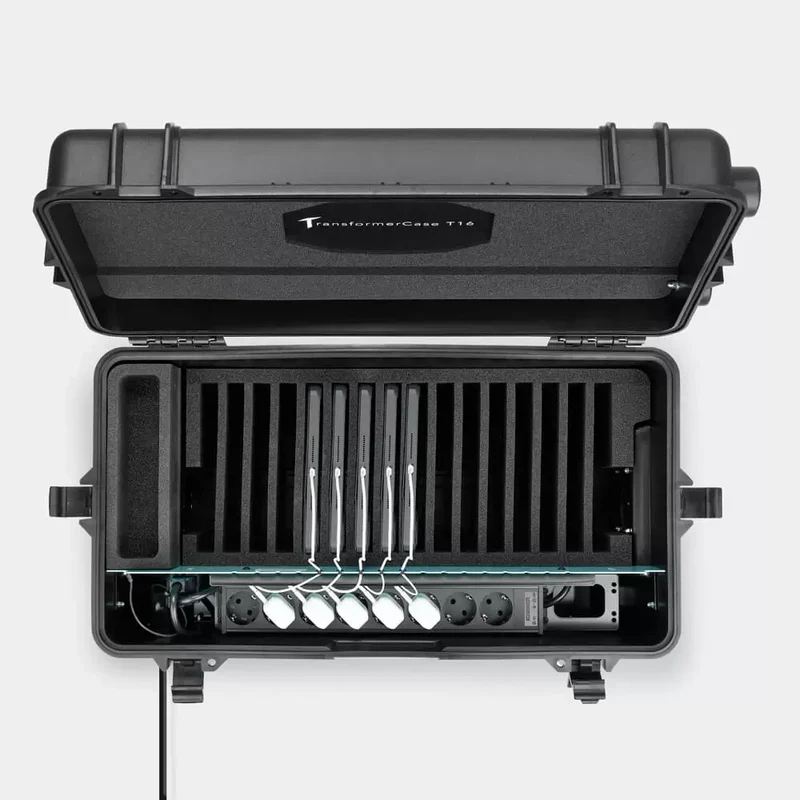 TransformerCase T20 MLX Ladekoffer für bis zu 20 Geräte (mit max. 11") via Steckdosen