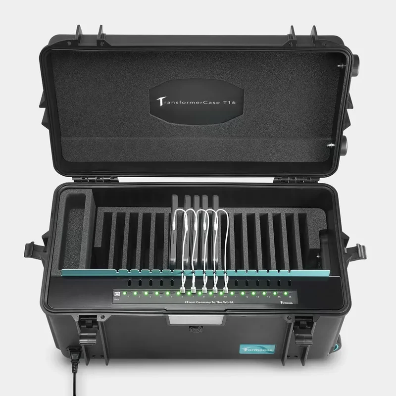 TransformerCase T16 Pro - Sync & Charge für bis zu 16 Geräte (mit max. 11") via USB