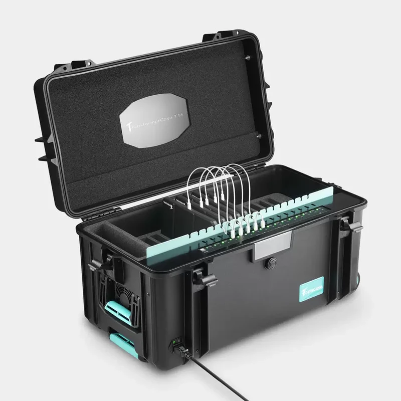 TransformerCase T16 Pro - Sync & Charge für bis zu 16 Geräte (mit max. 11") via USB