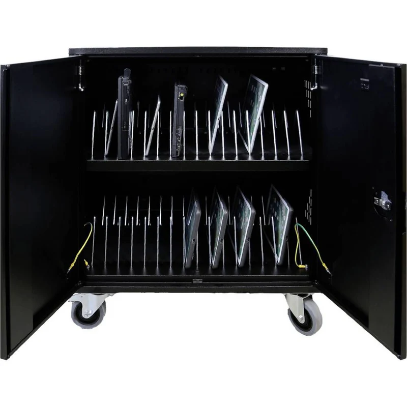 LEBA NoteCart Flex 16 Ladewagen für Tablet, Laptop oder Chromebook für 16 Geräte