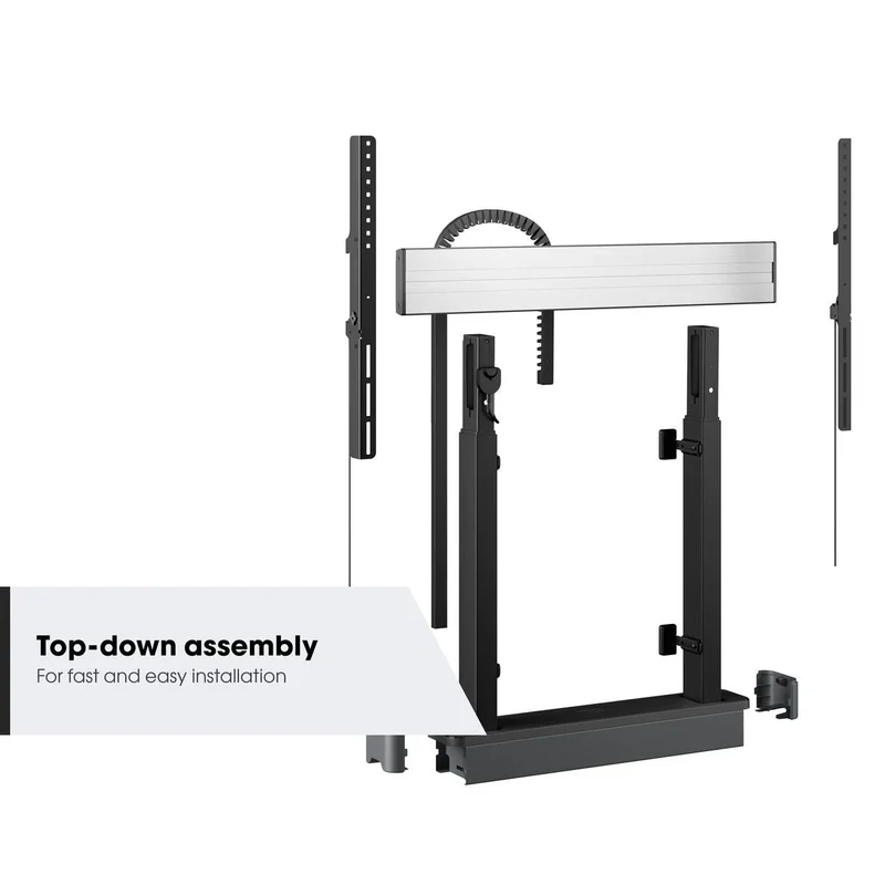 Vogel's RISE 2008 Boden-Wand-Lösung mit motorisiertem Display-Lift 80 mm/s