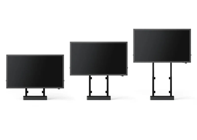 Vogel's RISE 2005 Boden-Wand-Lösung mit motorisiertem Display-Liftsystem 50 mm/s