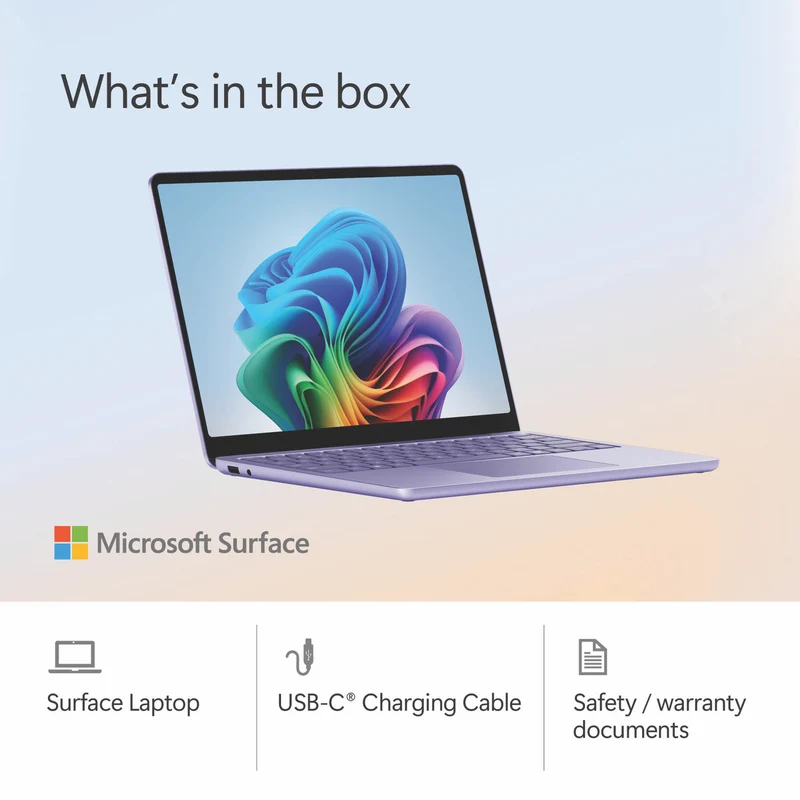 Microsoft Surface Laptop Copilot+ PC 13" Snapdragon X Plus 8 Core 16GB 512GB -Violet