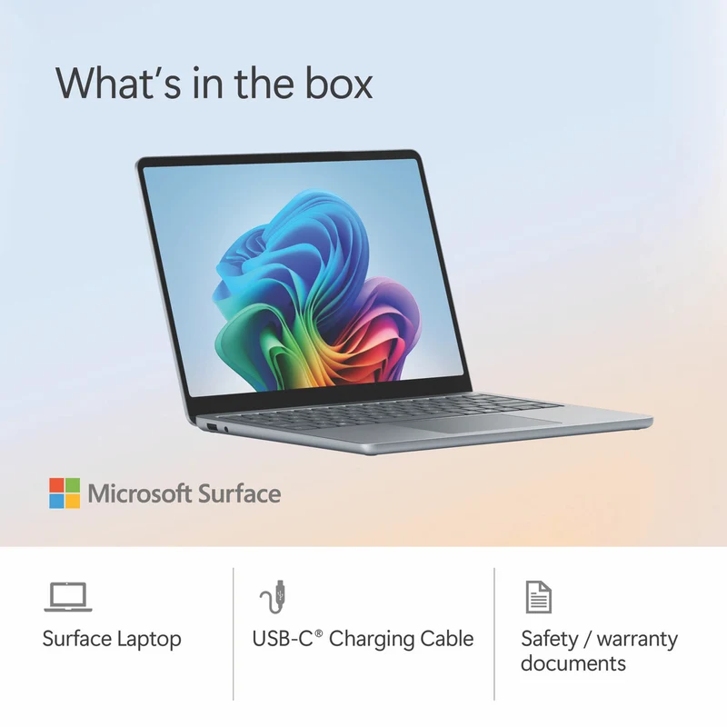 Microsoft Surface Laptop Copilot+ PC 13" Snapdragon X Plus 8 Core 16GB 512GB -Platinum