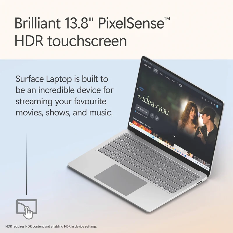 Microsoft Surface Laptop Copilot+ PC 13" Snapdragon X Plus 8 Core 16GB 256GB -Platinum