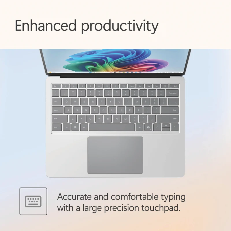 Microsoft Surface Laptop Copilot+ PC 13" Snapdragon X Plus 8 Core 16GB 256GB -Platinum