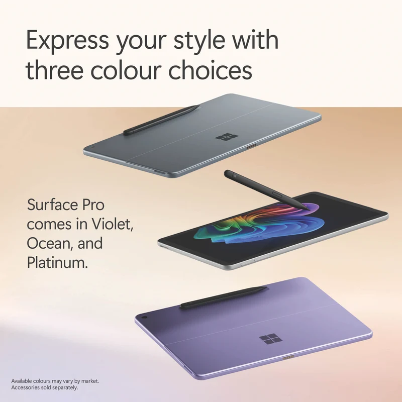 Microsoft Surface Pro Copilot+ PC 12" Snapdragon X Plus 8 Core 16GB 256GB -Platinum