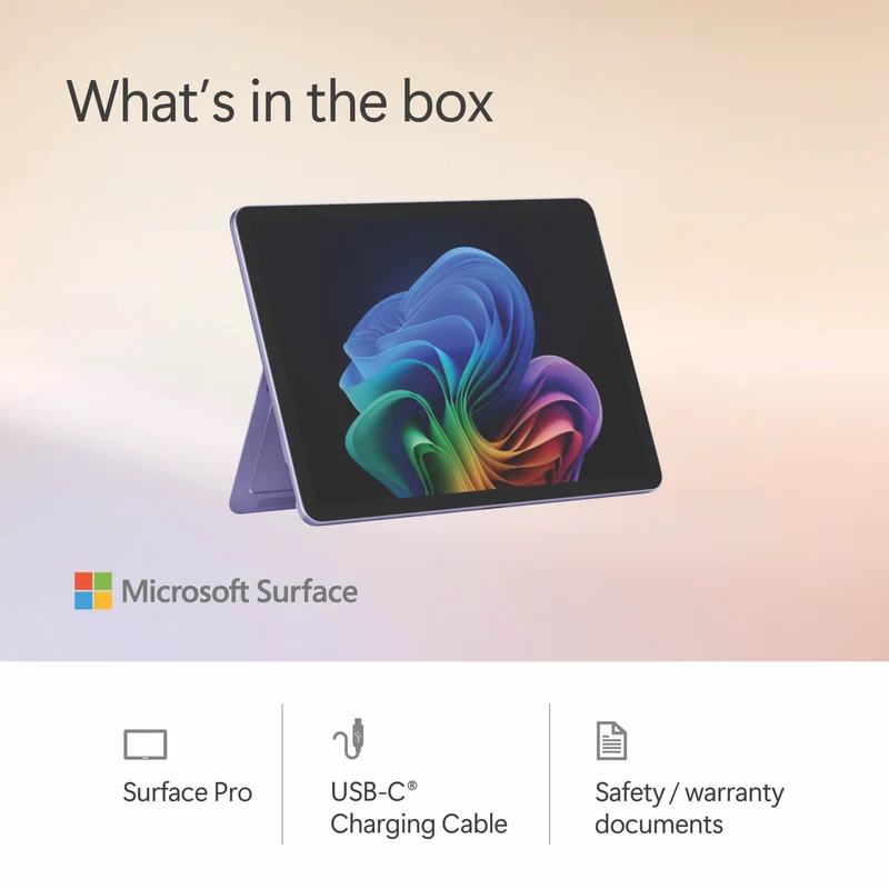 Microsoft Surface Pro Copilot+ PC 12" Snapdragon X Plus 8 Core 16GB 512GB -Violet