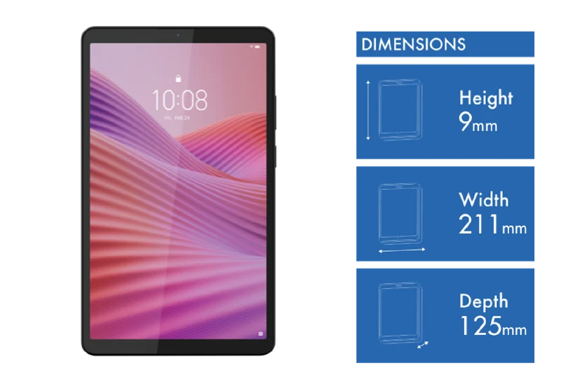 Lenovo Tab One 8.7" 64GB +Clear Case Tablet