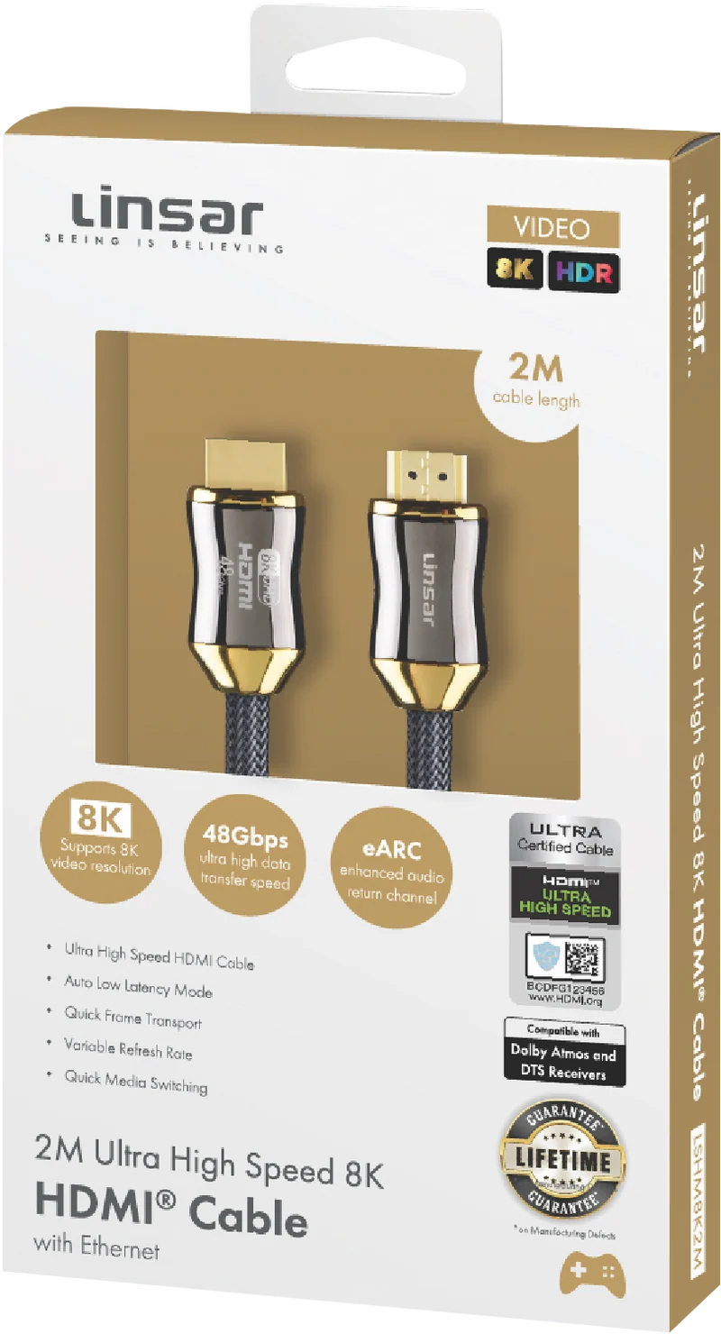 Linsar 8K High Speed HDMI Cable (2M)