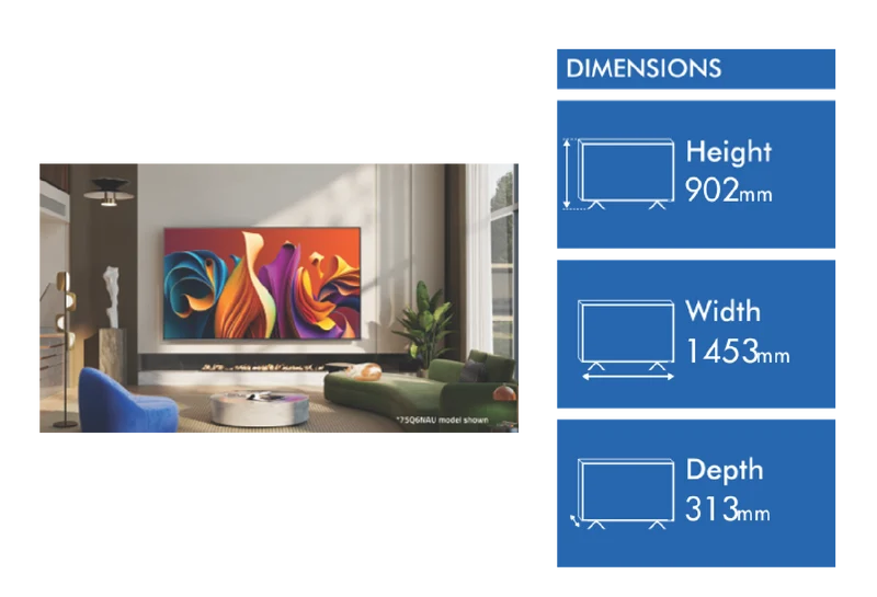 Hisense 65" Q6NAU 4K QLED Smart TV 24