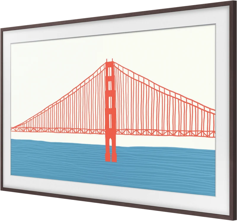 Samsung Customisable Modern Frame For 85" Frame TV, Brown