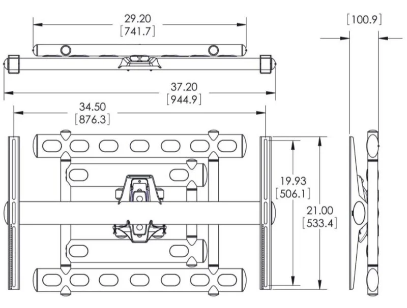 Vogel's Display Wandhalterung von 65 bis 120 Zoll, schwenkbar