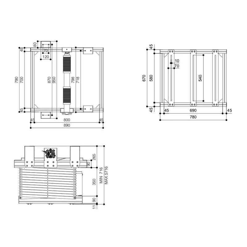 Vogel's Deckenlift für Projektor, schwarz, max. 70kg