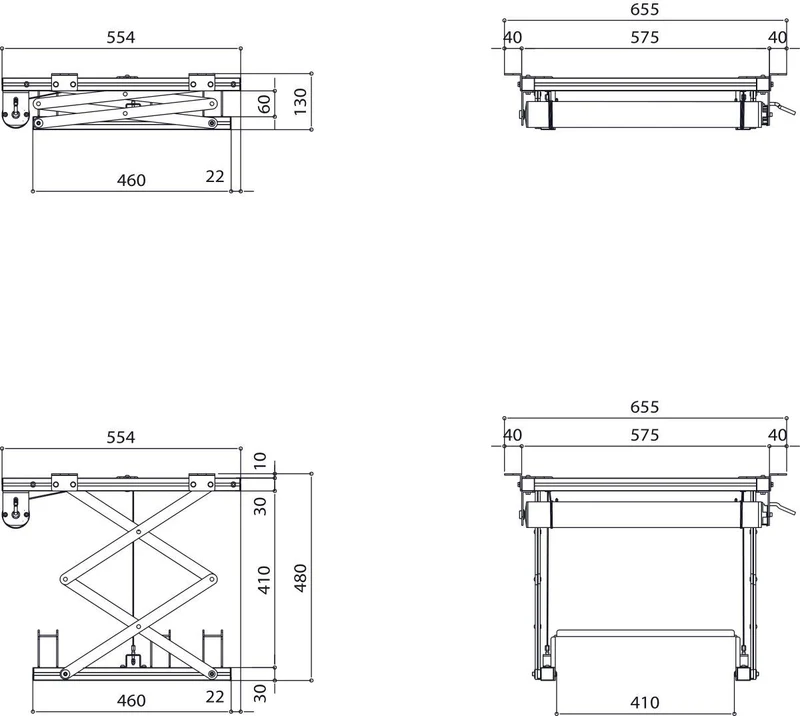 Vogel's Deckenlift für Projektor, silber, max. 15kg