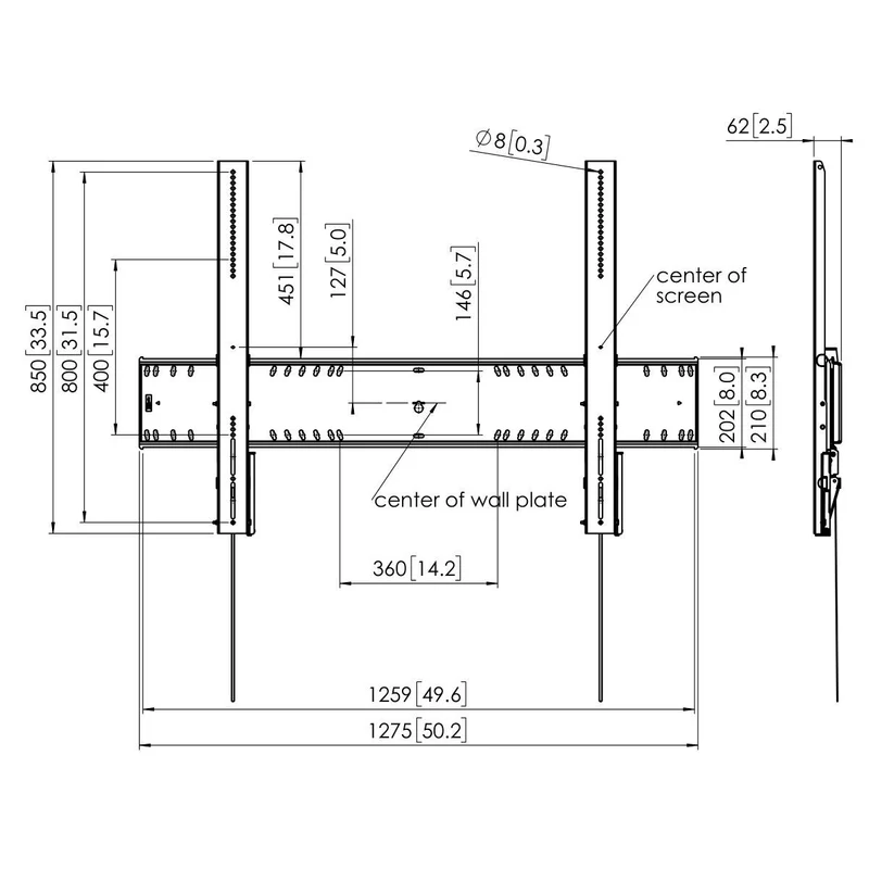 Vogel's Display Wandhalterung von 80 bis 120 Zoll, neigbar