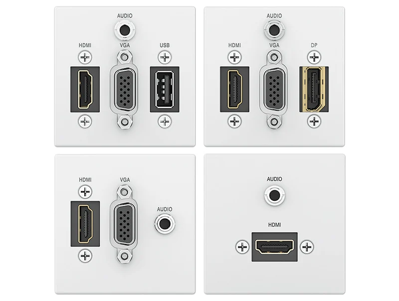 Extron Flex55 Anschlussfeld für HDMI, DisplayPort, Stereo-Audio und USB