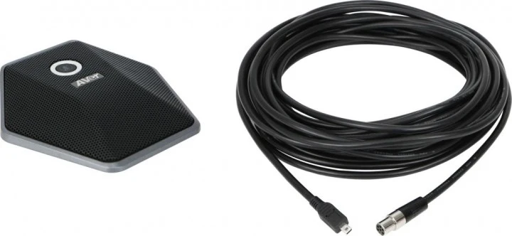 AVer Zusatzmikrofon für VB342+ Videokonferenz-Soundbar inkl. 20m Kabel