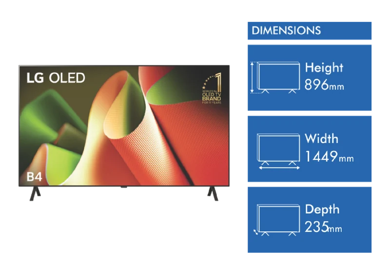 LG 65" OLED B4 4K Smart TV 24