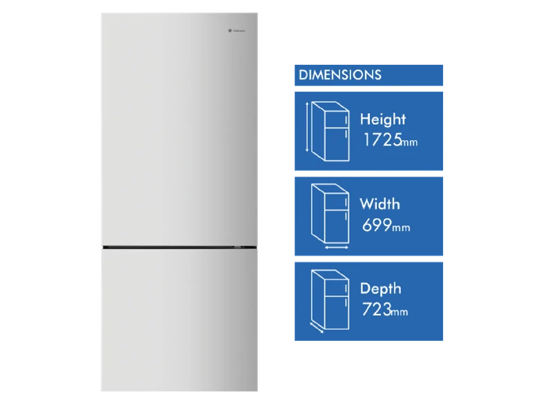 Westinghouse 425L Bottom Mount Refrigerator