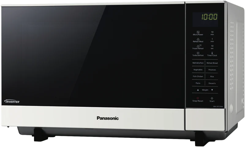 Panasonic 27L 1000W Flatbed Inverter Microwave White