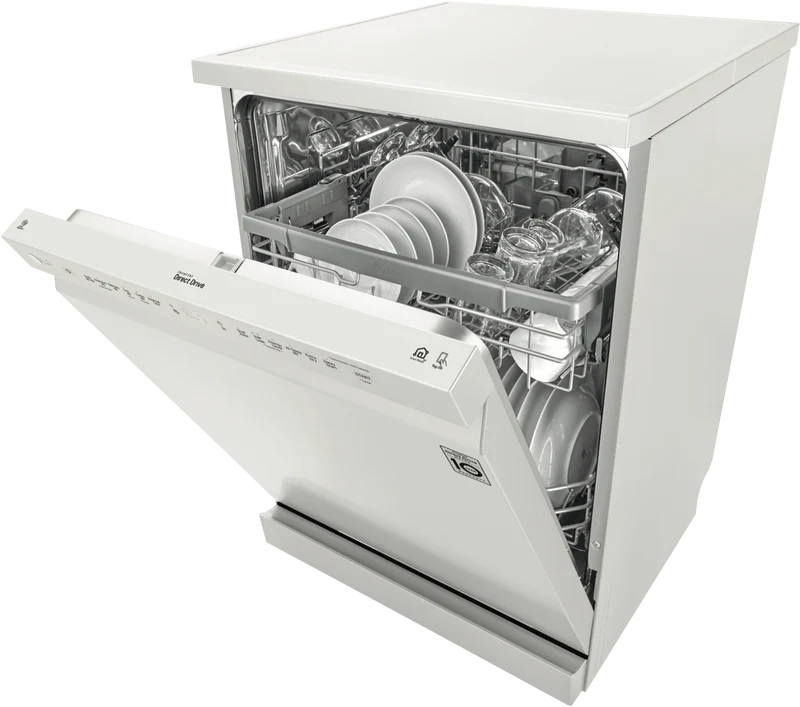 LG 60cm 14 Place QuadWash Freestanding Dishwasher, White