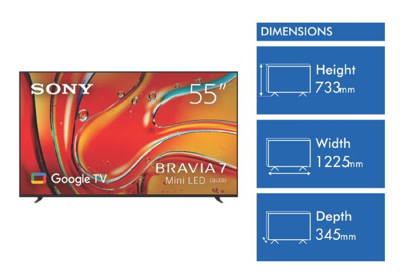 Sony 55" BRAVIA 7 4K Mini-LED Google TV 24