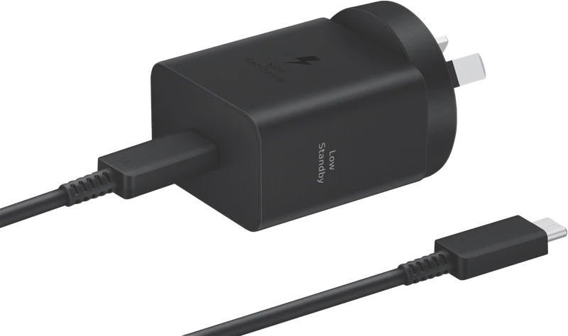 Samsung 45W Power Adaptor and USB-C TO USB-C Cable Black