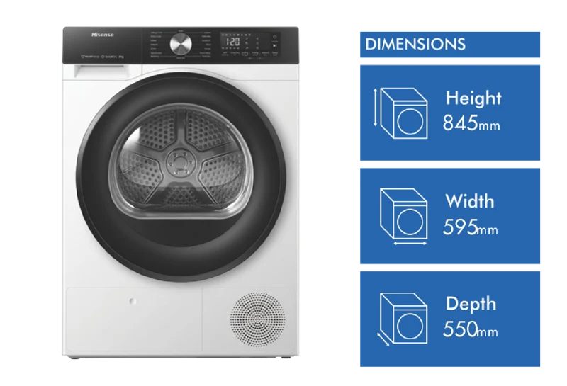 Hisense 8kg Heat Pump Dryer