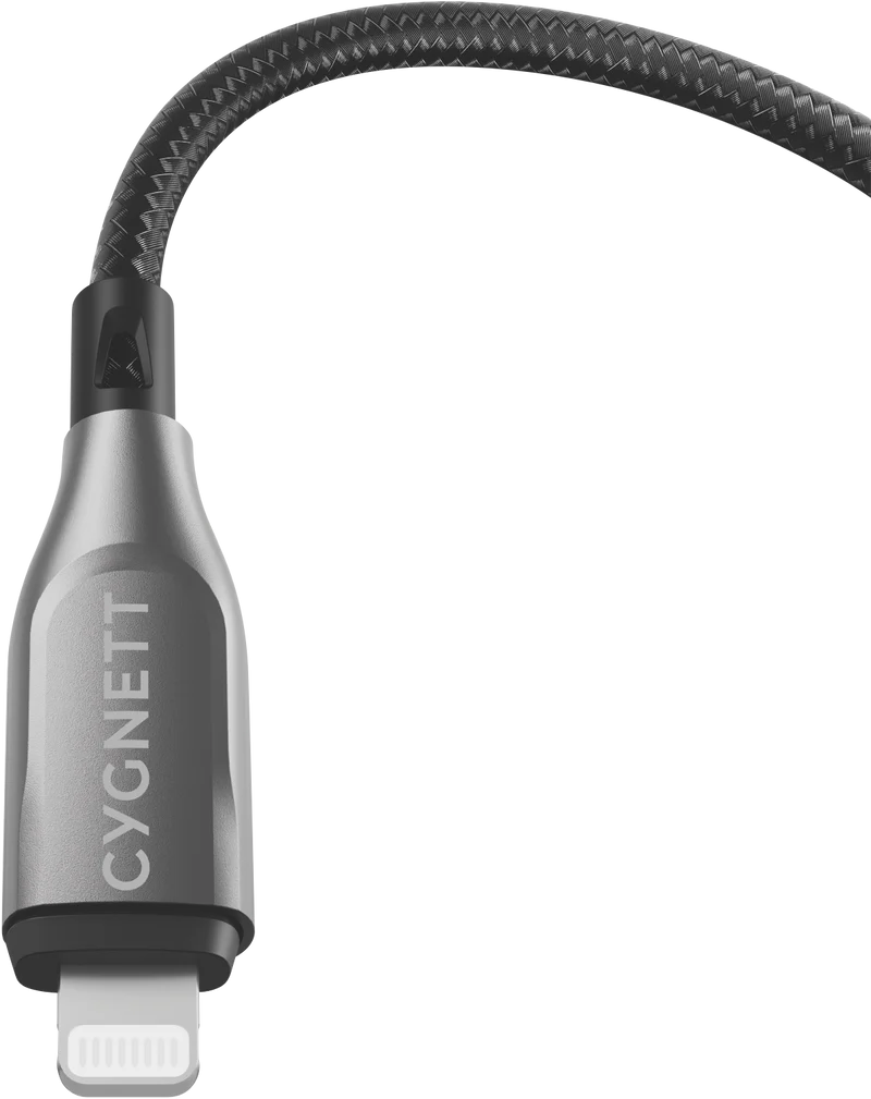 Cygnett USB 2.0 Armoured braided USB A Lightning 1m Black