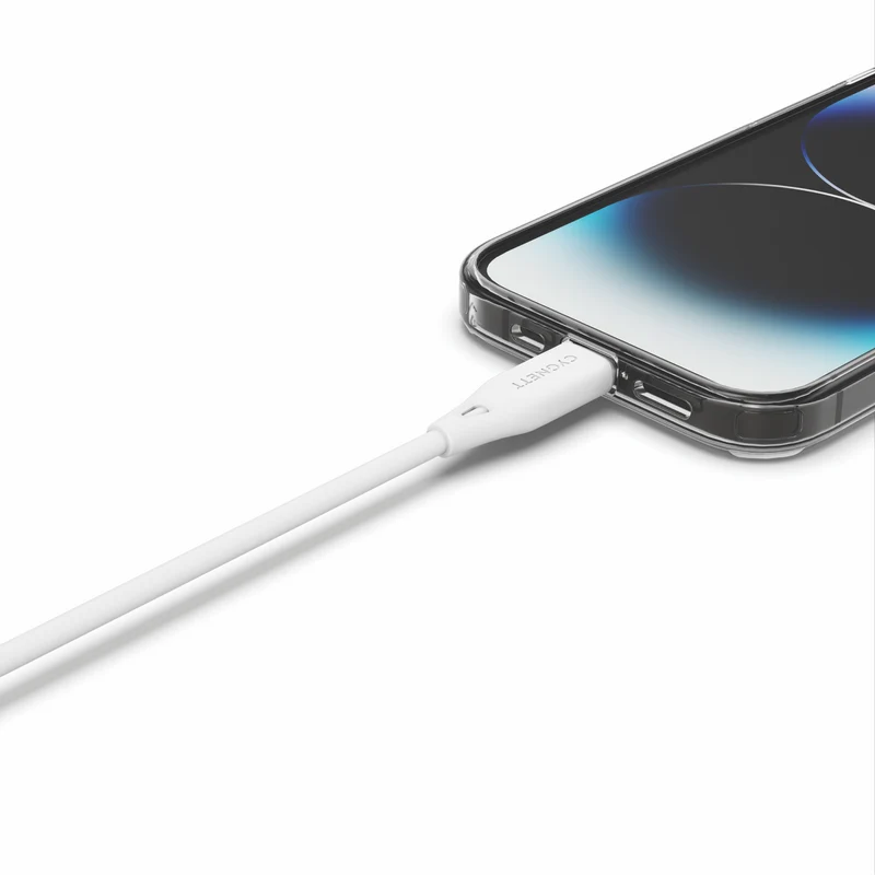 Cygnett Essentials Lightning To USB-C Cable 2m - White